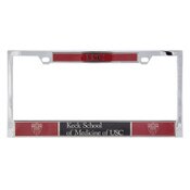 USC Trojans Chrome Shield Keck License Plate Frame